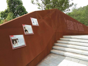 镇平耐候钢挡土墙